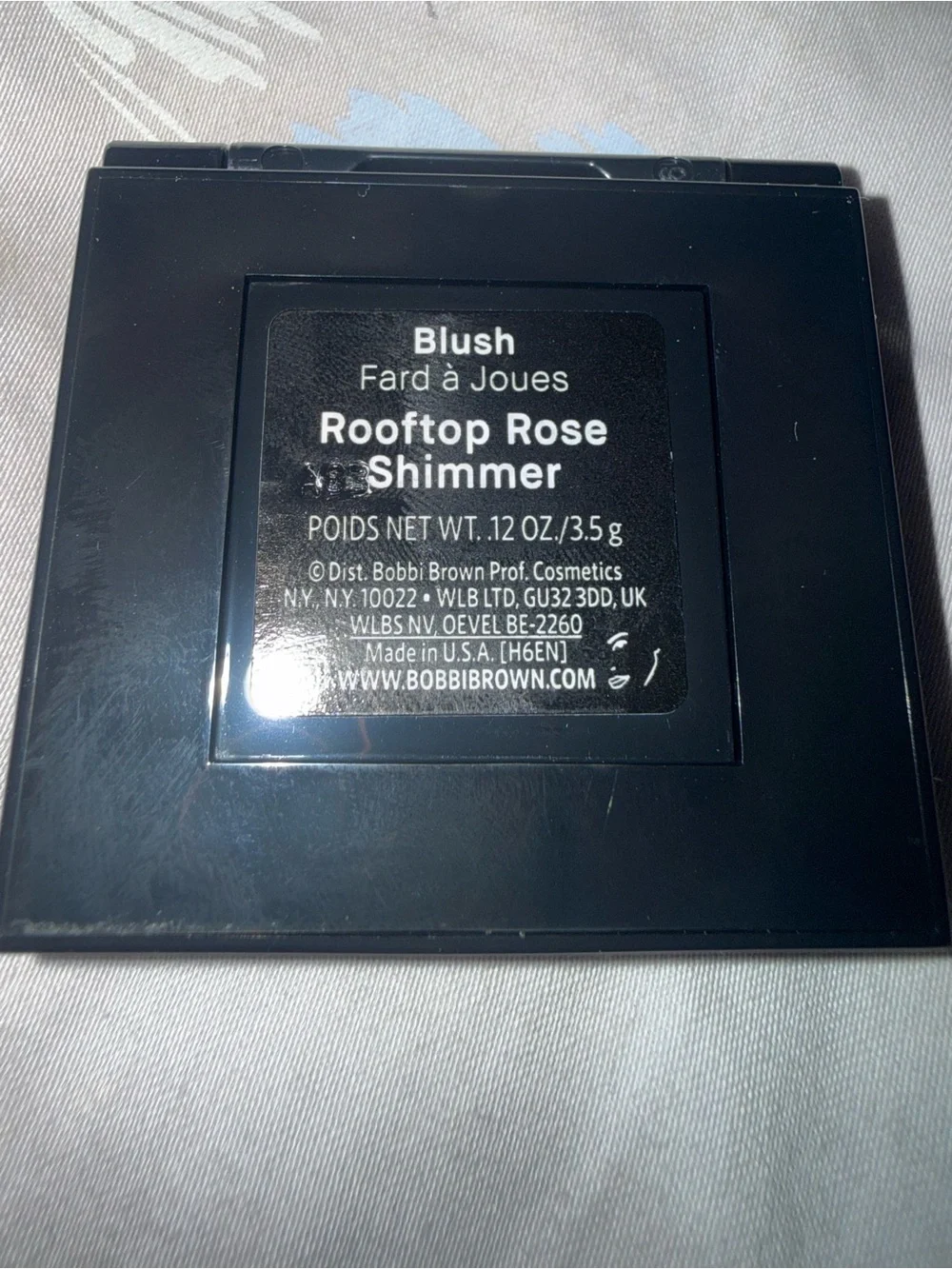 Bobbi Brown Single Blush Compact Rooftop Rose Shimmer Pink 0.12 oz / 3.5 g